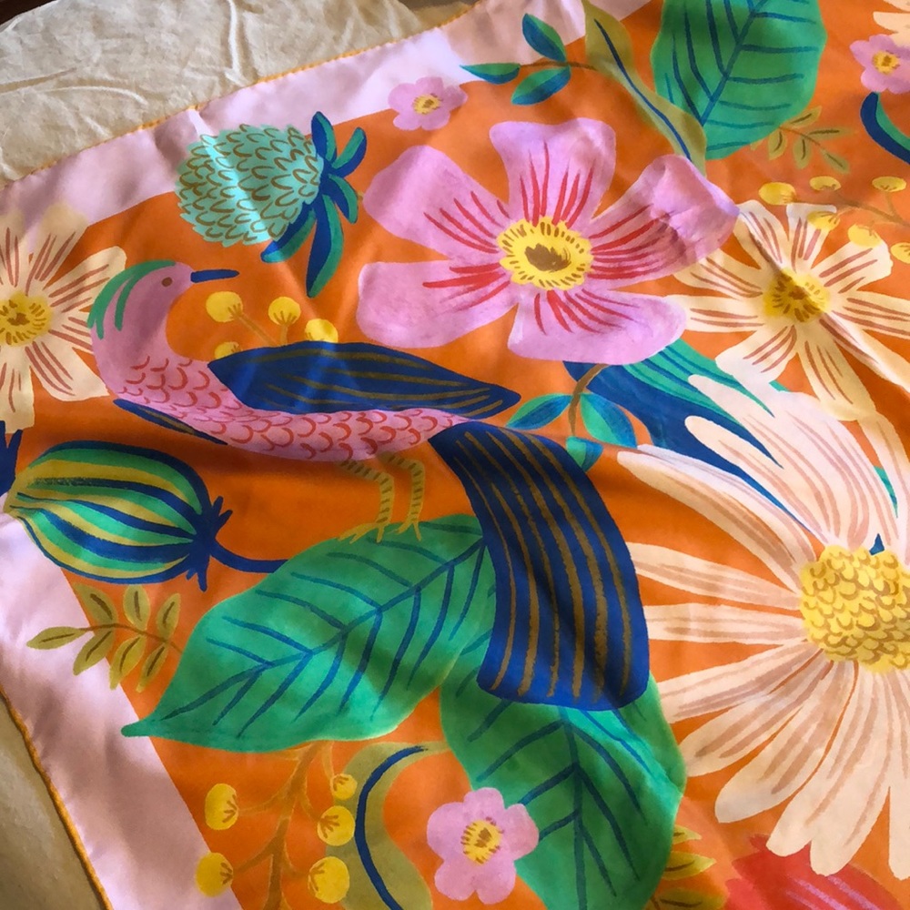 Rifle Paper Co. silk scarf